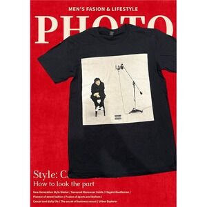 Jack Harlow Graphic T-shirt Men Large Black Short Sleeve Music